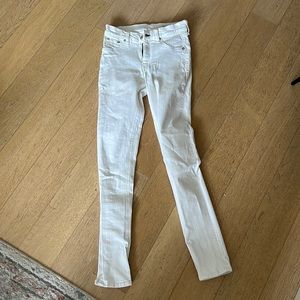rag & bone skinny white jean